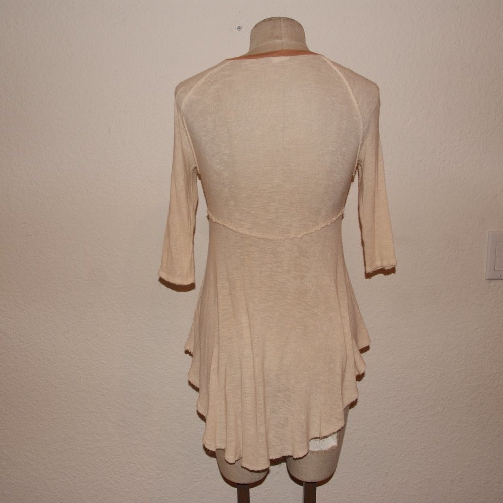 221 FREE PEOPLE Tea Weekends Layering Tee Tunic sz XS - Picture 10 of 13